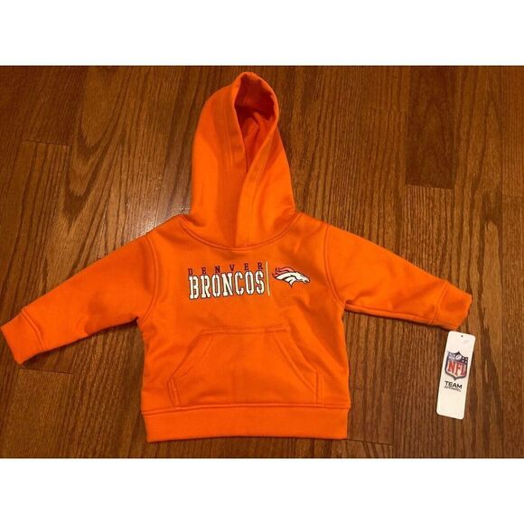 Denver Broncos 12 Months Hoodie Sweatshirt NFL Team Apparel - Picture 1 of 3